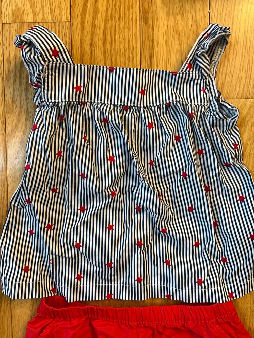 Stars & Stripes 2 Piece Baby Girl Outfit Size 18 Months - Picture 2 of 4
